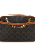 Triomphe Canvas Calfskin Medium Patapans Tan