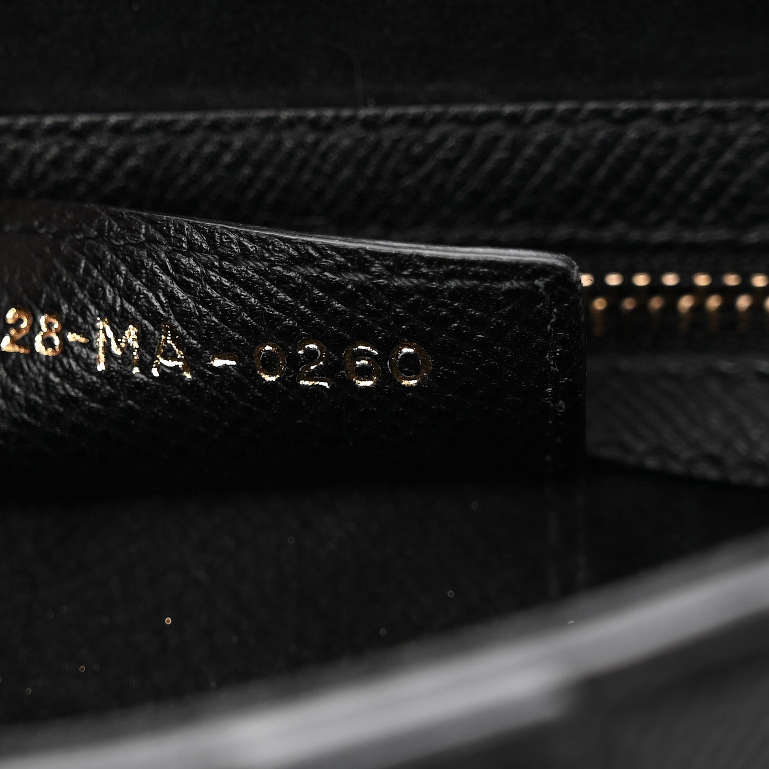 Grained Calfskin Saddle Bag Black