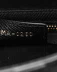 Grained Calfskin Saddle Bag Black