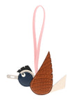 Epsom Swift Matte Alligator Lizard Birdy Bag Charm  Fauve Nata Black White Bleu Saphir Rose Sakura