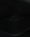 Lambskin Matelasse Chevron Monogram Envelope Chain Wallet Black