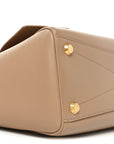 Smooth Calfskin Small Bel Air Carry All Bag Latte
