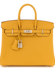 Togo Birkin 25 Jaune Ambre