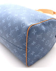 Calfskin Monogram Speedy P9 Bandouliere 30 Silk Blue