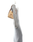 Raffia Calfskin Le 5 A 7 Small Hobo Natural Brick