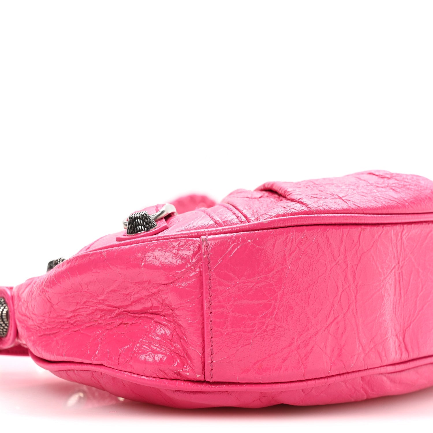 Agneau Arena Le Cagole Shoulder Bag XS Hot Pink