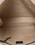 Linen Calfskin Rive Gauche Tote Greggio Natural