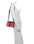 City Calfskin Saffiano Cahier Bag Fuoco Black