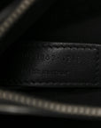 Calfskin Crocodile Embossed Baby Sac De Jour Black