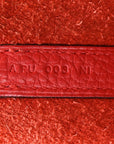 Taurillon Clemence Picotin Lock 22 MM Rouge Tomate