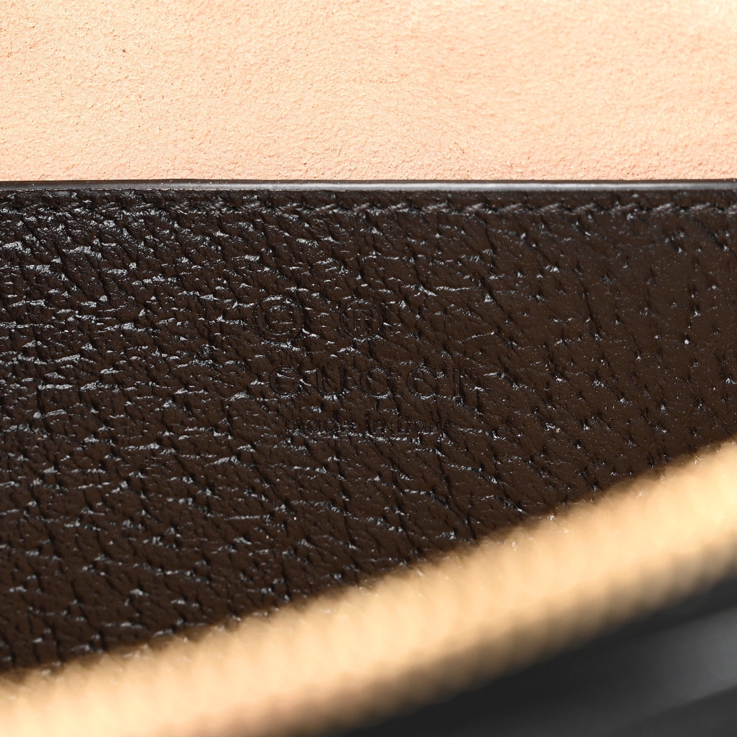Textured Calfskin Web Small Ophidia Tote Bag Black
