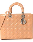 Patent Cannage Large Lady D1OR Rose Clair