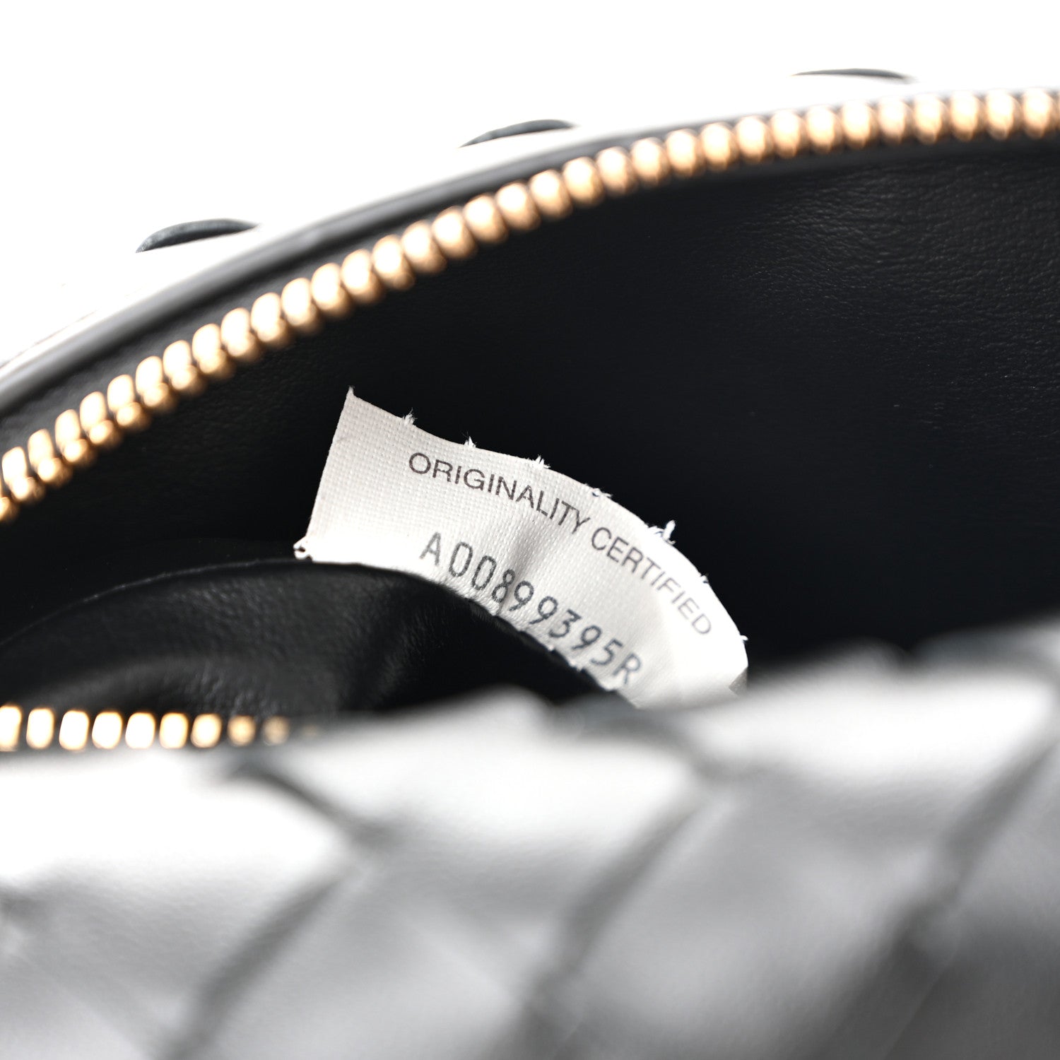 Calfskin Nappa Intrecciato Candy Wallace Black