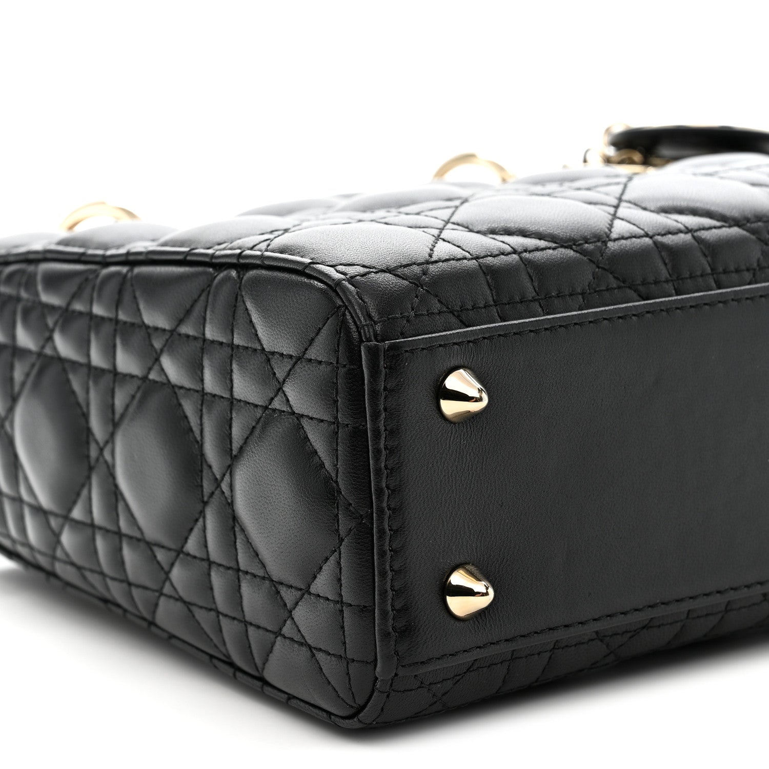 Lambskin Cannage Small My ABCD1OR Lady D1OR Black
