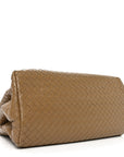 Nappa Intrecciato Small Roma Tote New Cigar