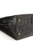 Shiny Alligator Kelly Sellier 32 Havane