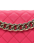 Caviar Quilted Medium Boy Flap Pink