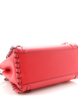 Vitello Seta Century Nappa Whipstitch Mini Peekaboo Iconic Satchel Fiamma