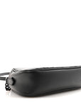 Calfskin Matelasse Monochrome Small GG Marmont Chain Shoulder Bag Black