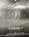 Aged Calfskin Quilted 2.55 Reissue Mini Flap Dark Silver