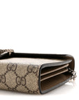 GG Supreme Monogram Mini Dionysus Chain Wallet Beige Taupe