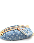 Monogram Denim High Rise Bumbag Blue