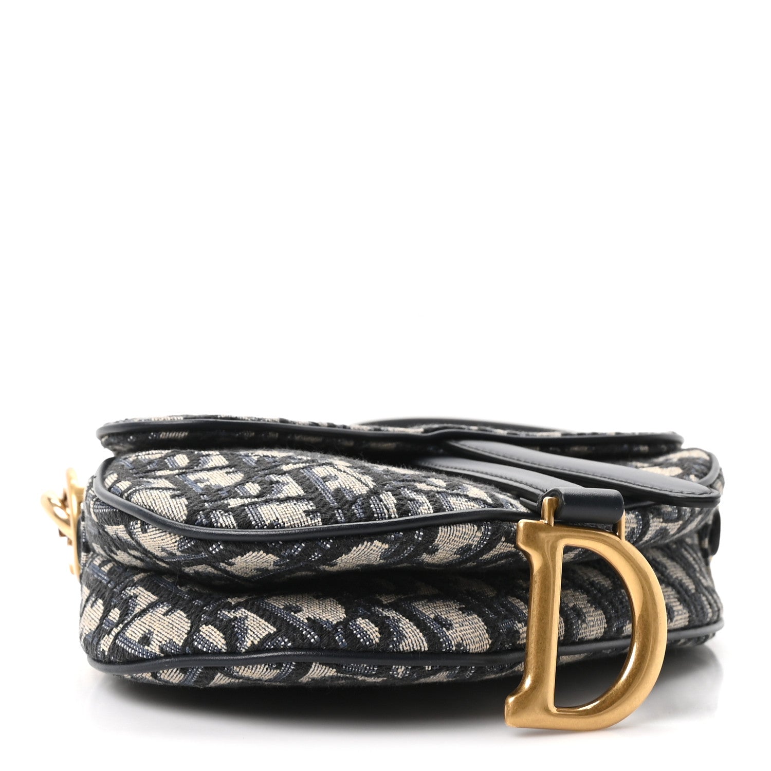 Oblique Mini Saddle Bag With Strap Blue