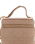 Lambskin Cannage Micro Lady D1OR Vanity Case Rose Des Vents