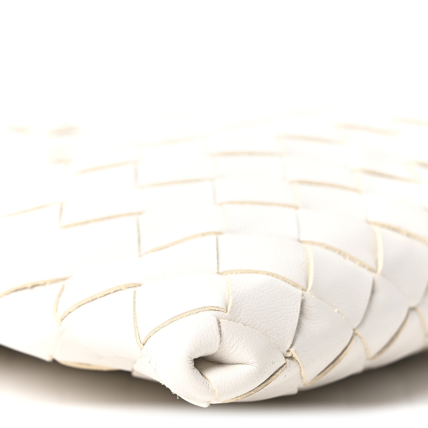Calfskin Intrecciato Mini Hop White