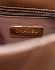 Lambskin Quilted Large CHNL 19 Flap Dark Brown