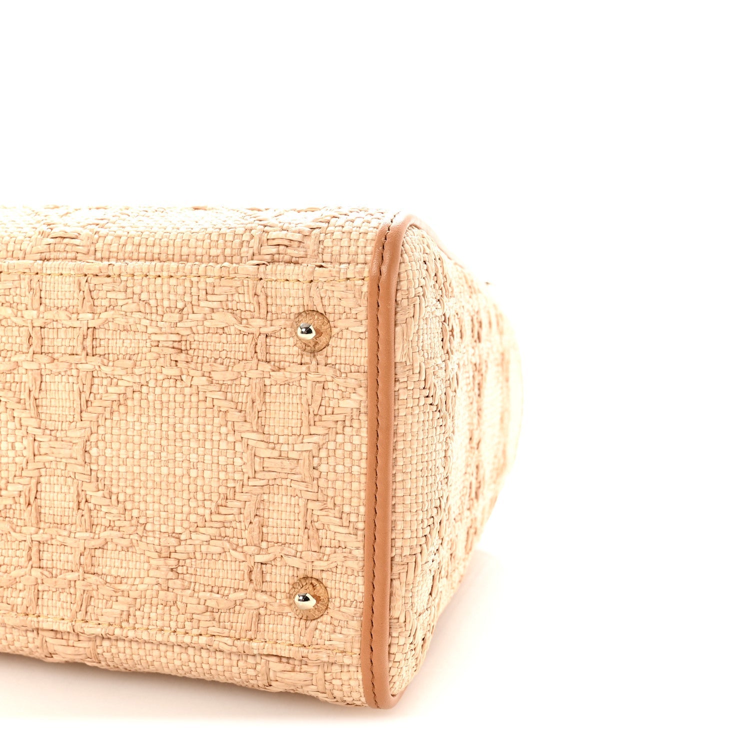 Raffia Medium Lady D1OR Bag Beige