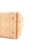 Raffia Medium Lady D1OR Bag Beige
