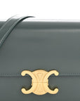 Shiny Calfskin Teen Triomphe Petrol