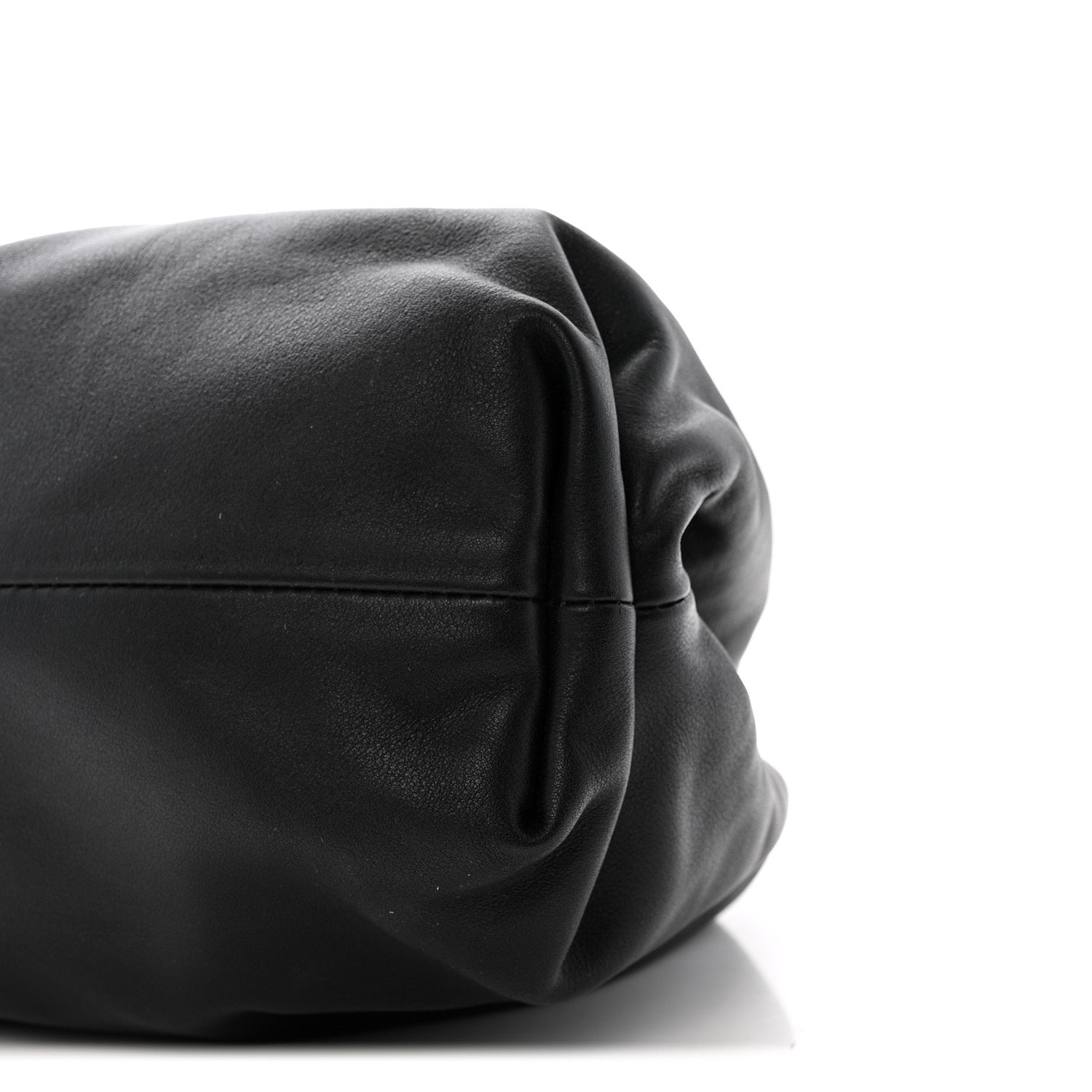 Smooth Butter Calf The Pouch Oversized Clutch Black