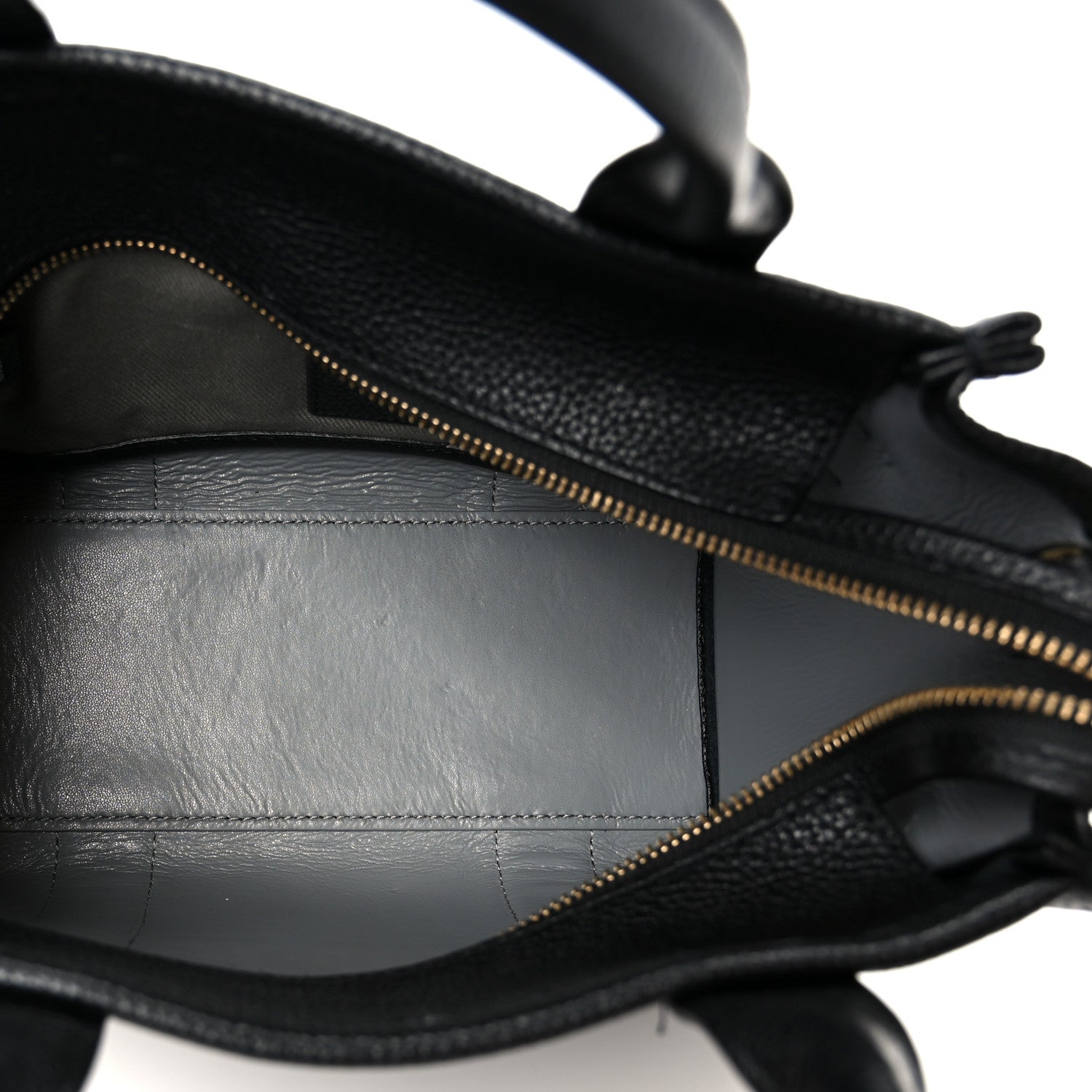 Grained Calfskin Small The Tote Bag Black