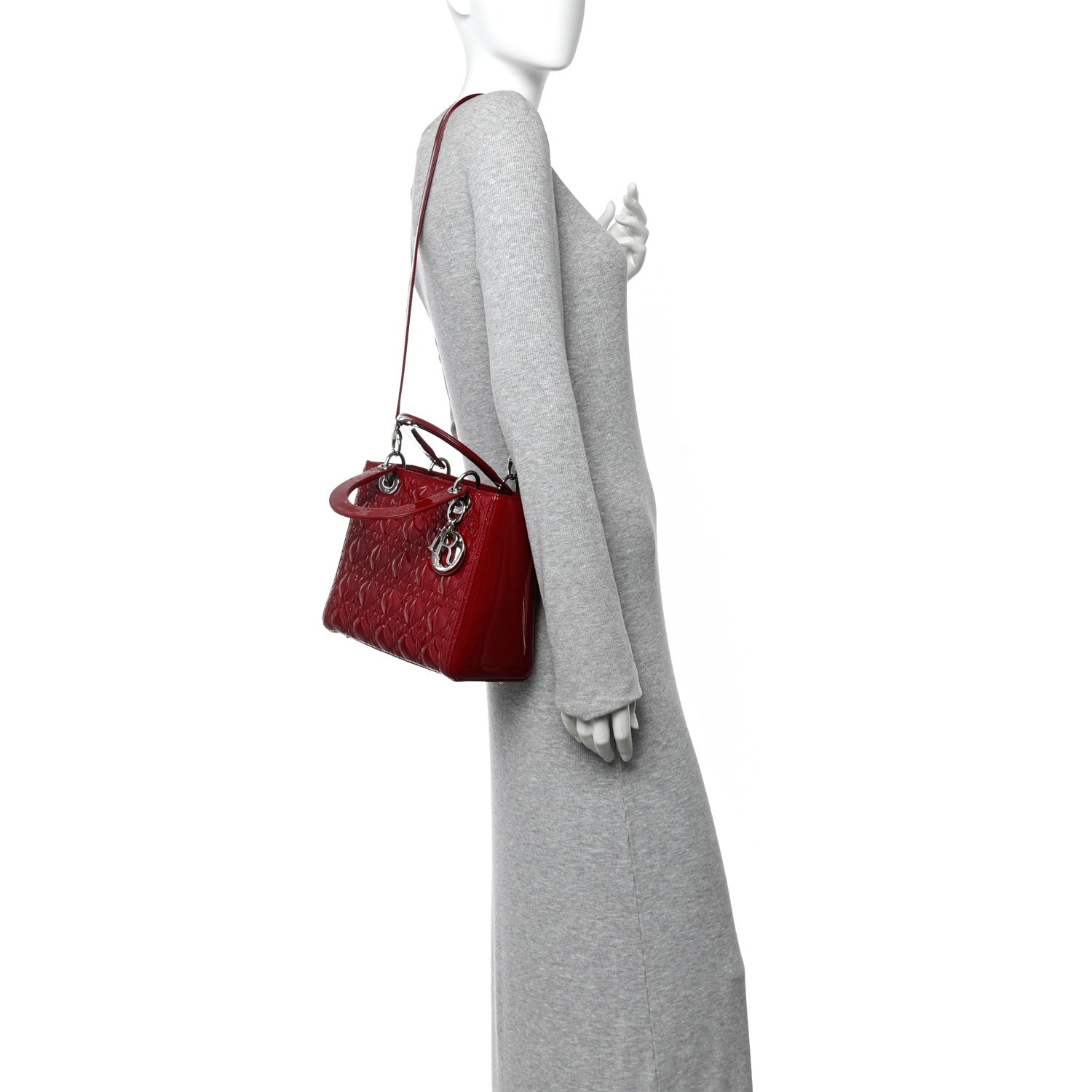 Patent Cannage Medium Lady D1OR Red