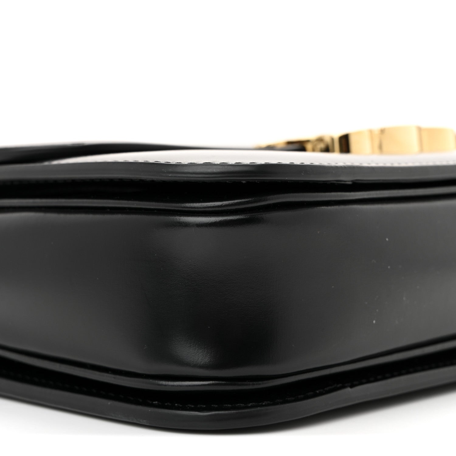 Shiny Calfskin Medium Triomphe Black