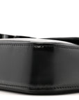 Shiny Calfskin Triomphe Chain Bag Black