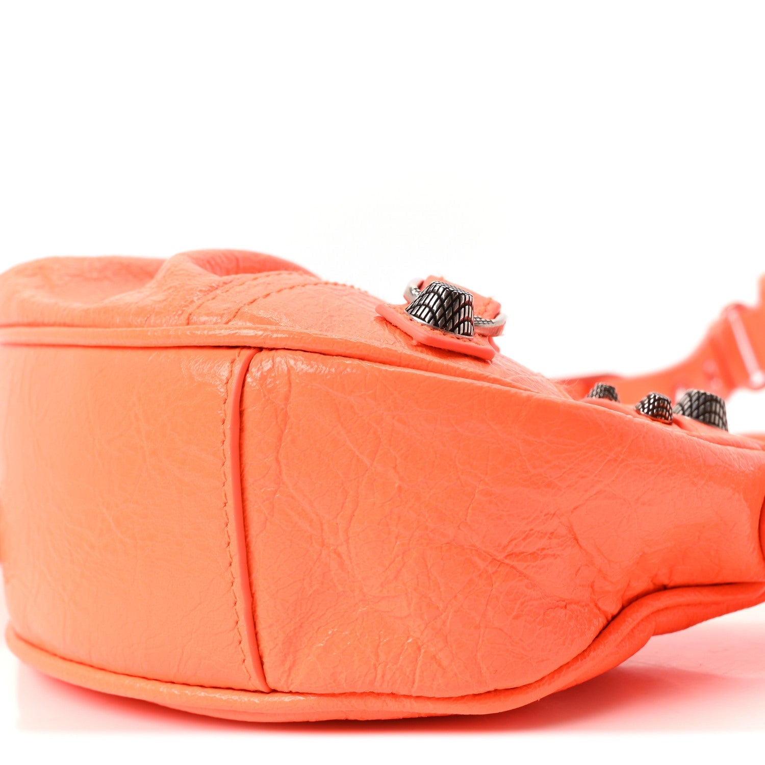 Agneau Arena Le Cagole Shoulder Bag XS Orange