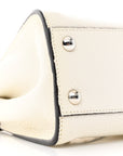 Cuoio Romano Snakeskin Selleria Mini Peekaboo Iconic Satchel White Stone