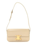 Natural Calfskin Triomphe Shoulder Bag Pampa