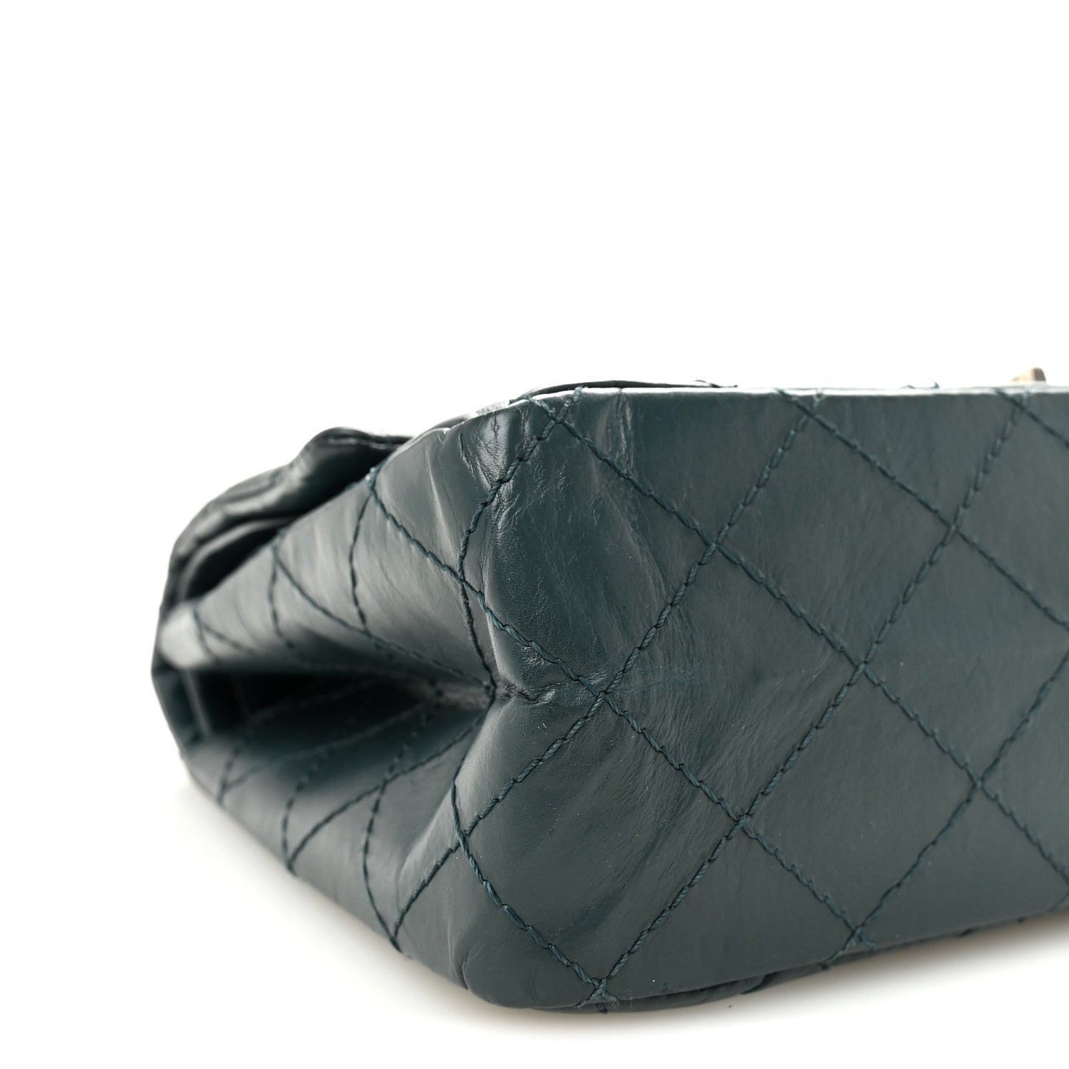 Aged Calfskin Quilted 2.55 Reissue 226 Flap Green
