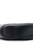 GG Supreme Monogram Textured Dollar Calfskin Web Small Jackie 1961 Hobo Beige Blue