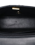 Lambskin Quilted Mini Rectangular Flap Black