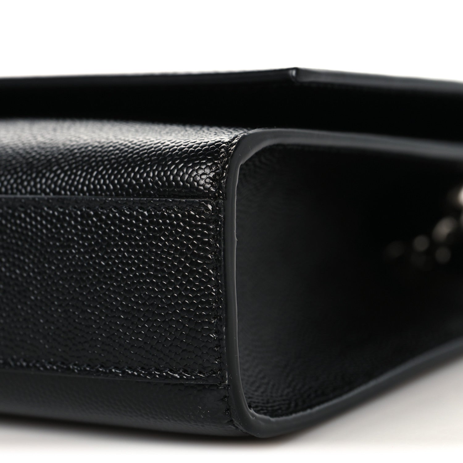 Grain De Poudre Medium Classic Monogram Kate Satchel Black