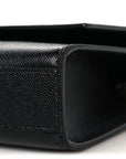 Grain De Poudre Medium Classic Monogram Kate Satchel Black