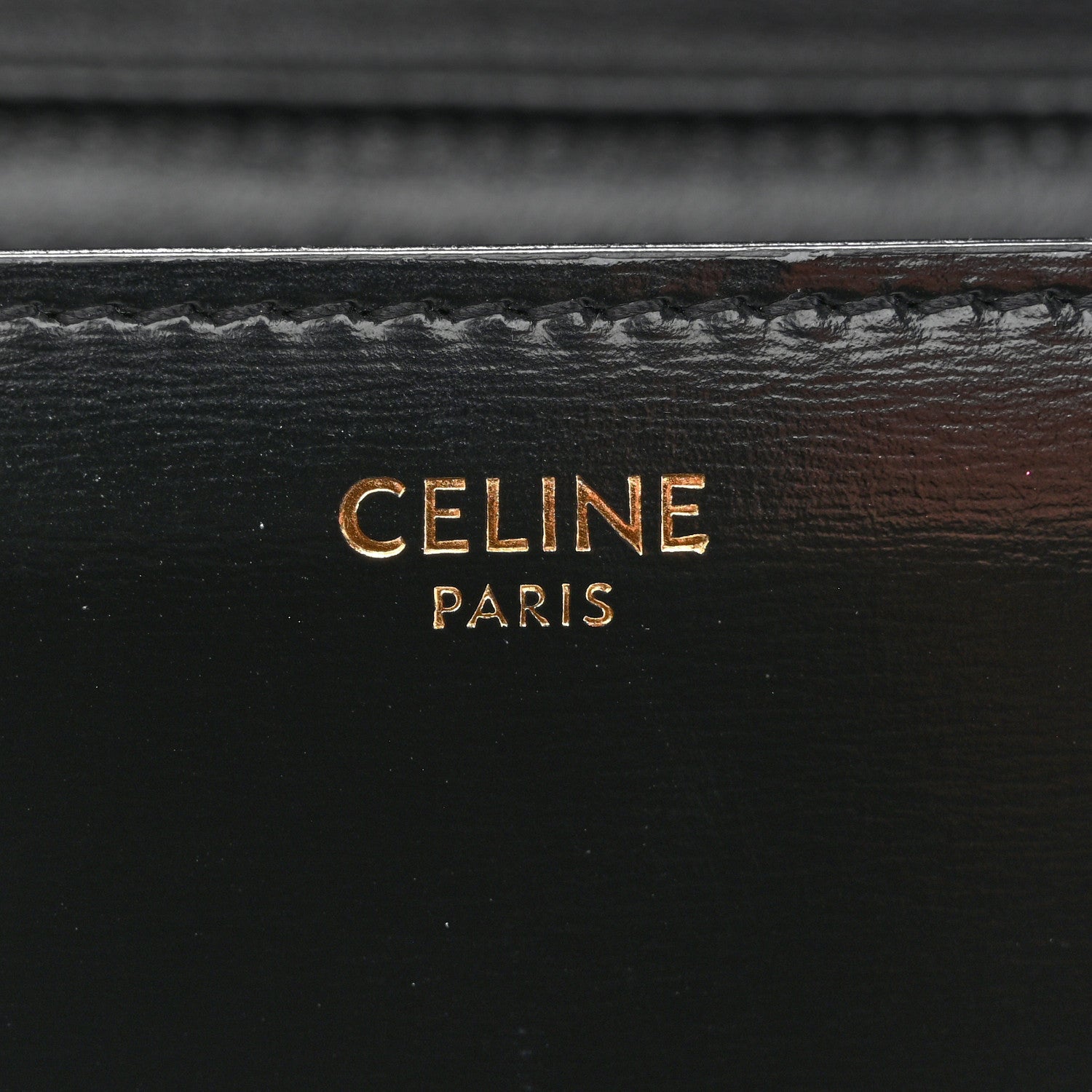 Shiny Calfskin Teen Triomphe Black