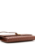 Nappa Intrecciato Long Andiamo Top Handle Sapele