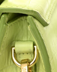 Calfskin Crocodile Embossed Le Chiquito Light Green