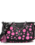 LV X YK Empreinte Multi Pochette Accessories Black Fuchsia